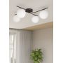 Emibig Vespa 13954 lampa podsufitowa 4x10 W biała-czarna zdj.2