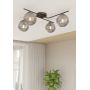 Emibig Vespa 13964 lampa podsufitowa 4x10 W czarna-grafitowa zdj.2