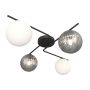 Emibig Vespa 13974 lampa podsufitowa 4x10 W biała-czarna-grafitowa zdj.1