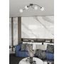 Emibig Vibra 13984 lampa podsufitowa 4x10 W biała-czarna zdj.5