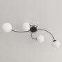 Emibig Vibra 13984 lampa podsufitowa 4x10 W biała-czarna zdj.6