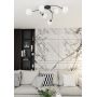 Emibig Vibra 13986 lampa podsufitowa 6x10 W biała-czarna zdj.5