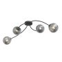 Emibig Vibra 13994 lampa podsufitowa 4x10 W czarna-grafitowa zdj.3