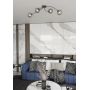 Emibig Vibra 13994 lampa podsufitowa 4x10 W czarna-grafitowa zdj.4