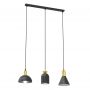 Emibig Fox 14023 lampa wisząca 3x10 W czarna-złota zdj.1