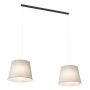 Emibig Epoca 14042 lampa wisząca 2x15 W czarna-beżowa zdj.1