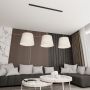 Emibig Epoca 14043 lampa wisząca 3x15 W czarna-beżowa zdj.3