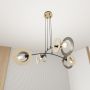 Emibig Skiva 14094 lampa wisząca 4x15 W czarna zdj.5