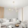 Emibig Skiva 14104 lampa wisząca 4x15 W biała zdj.5