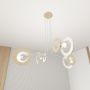 Emibig Skiva 14104 lampa wisząca 4x15 W biała zdj.6