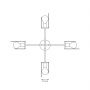 Emibig Xotic 14114 lampa wisząca 4x15 W czarna zdj.6