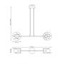Emibig Xotic 14122 lampa wisząca 2x15 W biała zdj.2