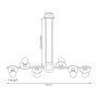 Emibig Token 14268 lampa wisząca x15 W czarna zdj.2