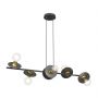Emibig Token 14276 lampa wisząca 6x15 W czarna-złota zdj.1