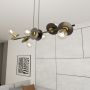 Emibig Token 14276 lampa wisząca 6x15 W czarna-złota zdj.5