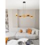 Emibig Token 14286 lampa wisząca 6x15 W czarna-pomarańczowa zdj.4