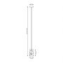 Emibig Tank 14311 lampa wisząca 1x15 W czarna zdj.2