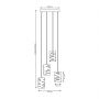 Emibig Tank 14314PREM inteligentna lampa wisząca 4x15 W czarna zdj.2