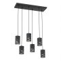 Emibig Tank 14316 lampa wisząca 6x15 W czarna zdj.1