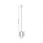 Emibig Verdi 14341 lampa wisząca 1x15 W czarna-grafitowa zdj.3