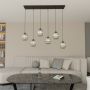 Emibig Verdi 14346 lampa wisząca 6x15 W czarna-grafitowa zdj.3