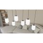 Emibig Verdi 14353PREM lampa wisząca 3x15 W biała-czarna zdj.5