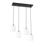 Emibig Verdi 14354 lampa wisząca 4x15 W biała-czarna zdj.1