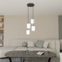 Emibig Verdi 14354PREM lampa wisząca 4x15 W biała-czarna zdj.3