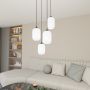 Emibig Verdi 14354PREM lampa wisząca 4x15 W biała-czarna zdj.4
