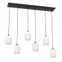 Emibig Verdi 14356 lampa wisząca 6x15 W biała-czarna zdj.1