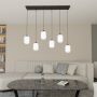 Emibig Verdi 14356 lampa wisząca 6x15 W biała-czarna zdj.3