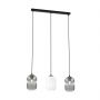 Emibig Verdi 14363 lampa wisząca 3x15 W biała-czarna-grafitowa zdj.1