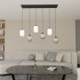 Emibig Verdi 14366 lampa wisząca 6x15 W biała-czarna-grafitowa zdj.3