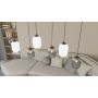 Emibig Verdi 14366 lampa wisząca 6x15 W biała-czarna-grafitowa zdj.5