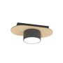 Emibig Diaz 14381 lampa podsufitowa 1x12 W czarna-drewno zdj.1