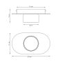 Emibig Diaz 14381 lampa podsufitowa 1x12 W czarna-drewno zdj.2