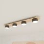Emibig Diaz 14384 lampa podsufitowa 4x12 W czarna-drewno zdj.3