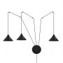 Emibig Abramo 1603 lampa wisząca 3x15 W czarna zdj.1