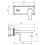 Excellent Clever 2.0 AREX4115BS bateria umywalkowa podtynkowa czarna zdj.2