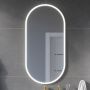 Excellent Lumiro DOEXLU100050AC lustro 50x100 cm owalne z oświetleniem biały zdj.4