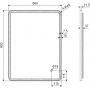 Excellent Corido DOEXCO080060CB lustro 60x80 cm prostokątne z oświetleniem z matą grzewczą zdj.2