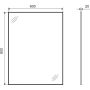 Excellent Kuadro DOEXKU080060GB lustro 60x80 cm prostokątne złoty zdj.2