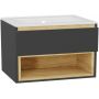 Excellent Tuto 2.0 MLEX215180001GR front szafki 80x2x21.9 cm podumywalkowa wisząca szara zdj.5