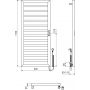 Excellent Brego GREXBRS115BL grzejnik elektryczny 115x50 cm czarny zdj.2