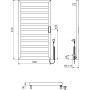 Excellent Brego GREXBRS91BL grzejnik elektryczny 91x50 cm czarny zdj.2