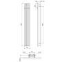 Excellent Verdi GREXVE180235SPCA grzejnik łazienkowy dekoracyjny 180x23 cm zdj.2