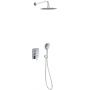 Excellent Clever 2.0 AREXSET4147CR zestaw wannowo-prysznicowy podtynkowy z deszczownicą chrom zdj.1