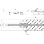 Excellent Stilio INEX1525900RBS ruszt odpływu liniowego 90 cm czarny zdj.2