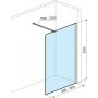 Excellent Vidoq KAEX1506900LPAB ścianka prysznicowa walk-in 90 cm grafitowy szczotkowany/szkło przezroczyste zdj.2