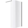 Excellent Vidoq KAEX1507830LPBL ścianka prysznicowa walk-in 83 cm czarny mat/szkło przezroczyste zdj.1